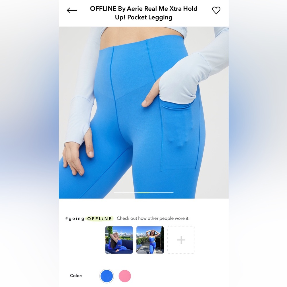 Aerie xtra hold 7/8 leggings
